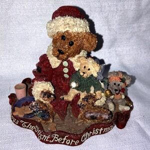 Boyds Bears and Friends Bearstone Collection The Night Before Christmas Figurine